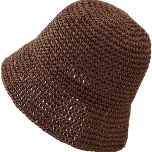 PACKABLE STRAW BUCKET HAT